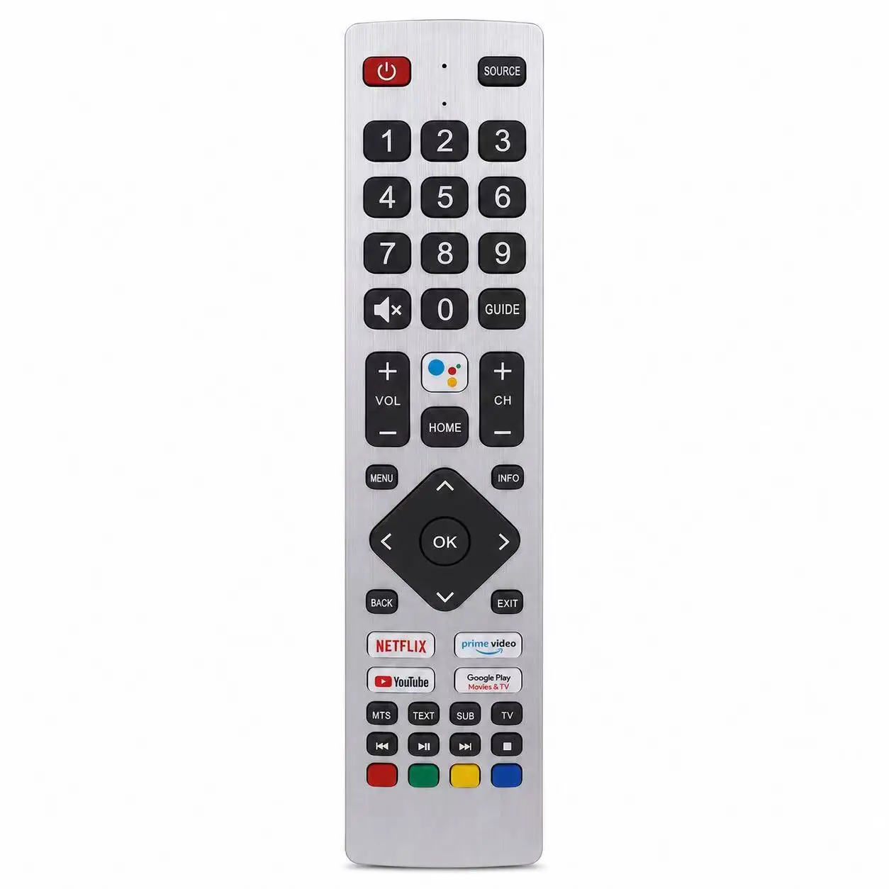 RMC0134 Replacement Remote Control Spare Part, Compatible with Sharp HD Smart TV, Without Voice Function Controller