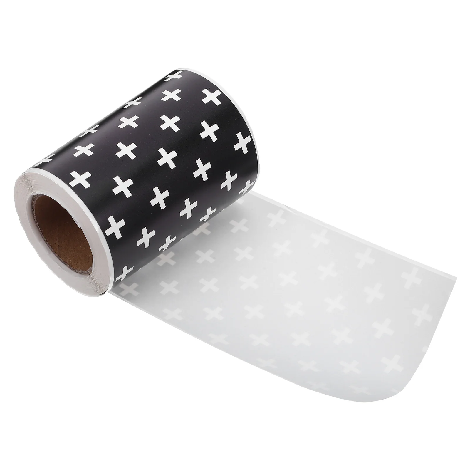 

1 Roll Blackboard Decoration Stickers 5M Cross Pattern Scalloped Edge Self-Adhesive Border Trim For Classroom Bulletin Board