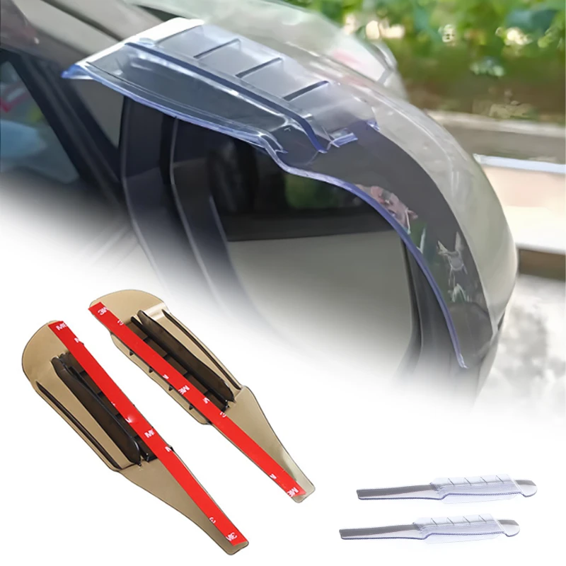 Air Guide Diversion Rainwater Car Rearview Mirror Rain Eyebrow Reflector Reverse Mirror Ventilation Type Universal Rain Eyebrow