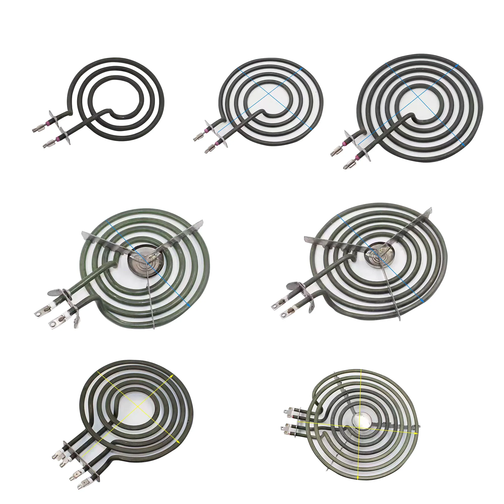 Đồng Hồ Nam Dây Thép Không Gỉ Điện Hình Ống Nóng 220V 1900W Lò Nướng Nóng Bếp Làm Nóng