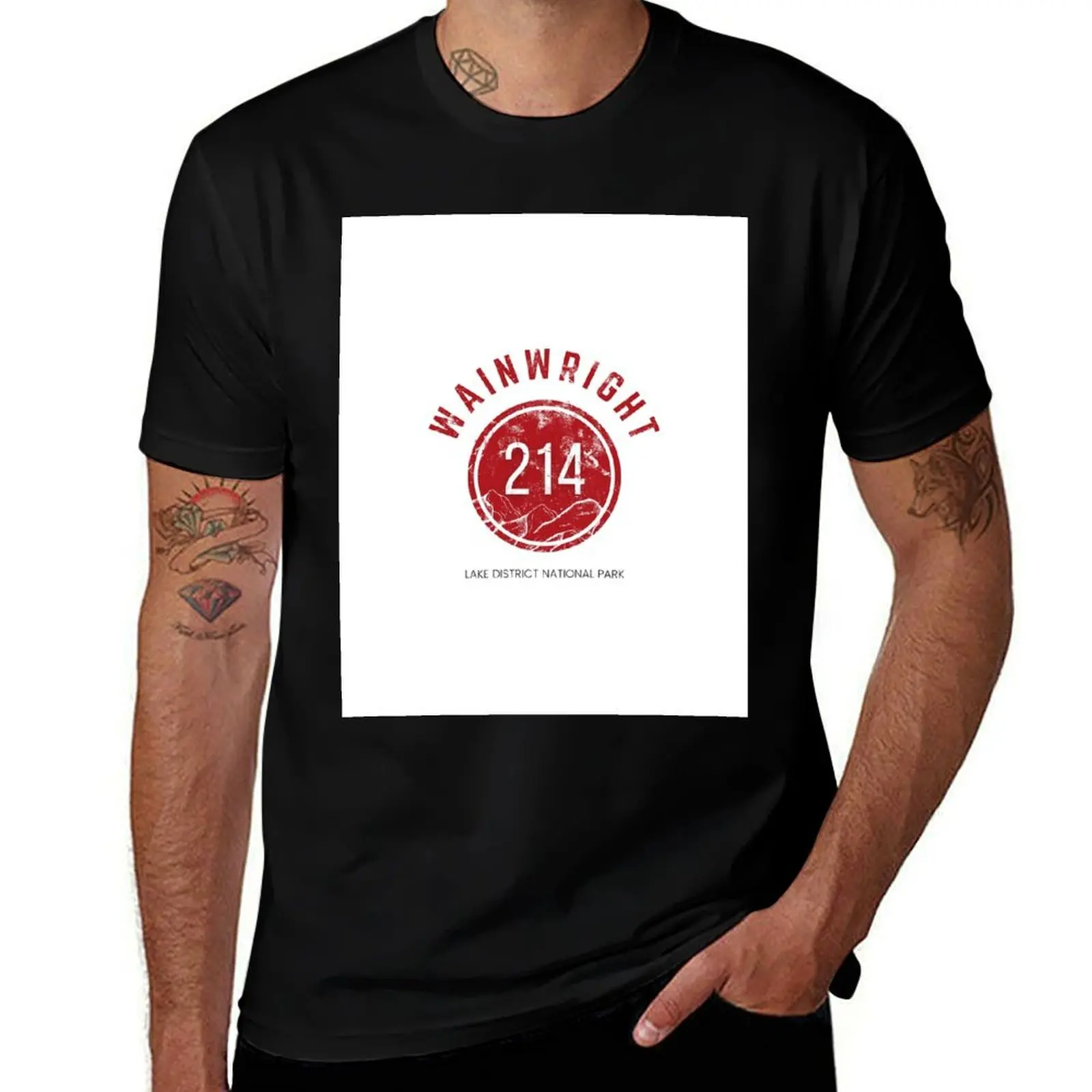 Wainwright - Conquered Collection - Challenge Walks UK - #54 T-Shirt Quick Dry Fishing T-Shirt