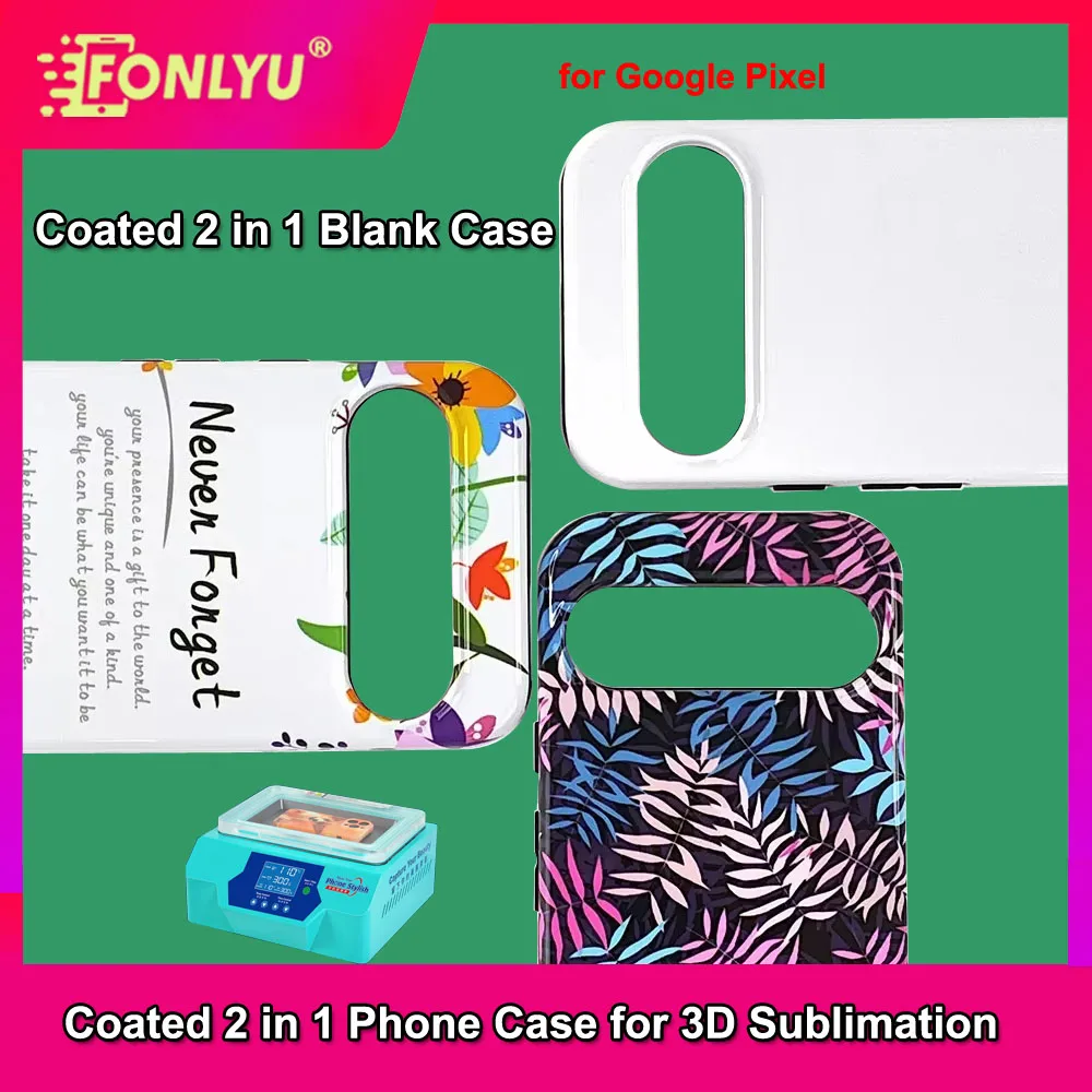 

FONLYU 3D Blank Sublimation Case for Google Pixel 10 9 pro 8 7 7A DIY Printing Thermal Transfer Print Rugged Mobile Back Cover