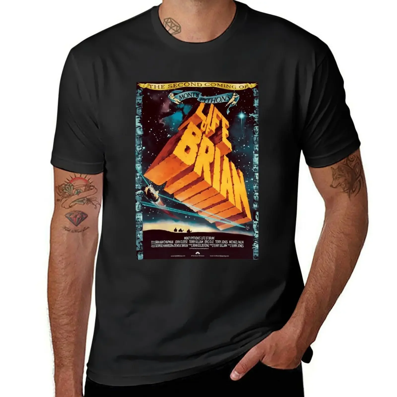 

Life of Brian Movie Poster Poster \t T-Shirt blacks heavyweights sublime tees heavyweight t shirts for men