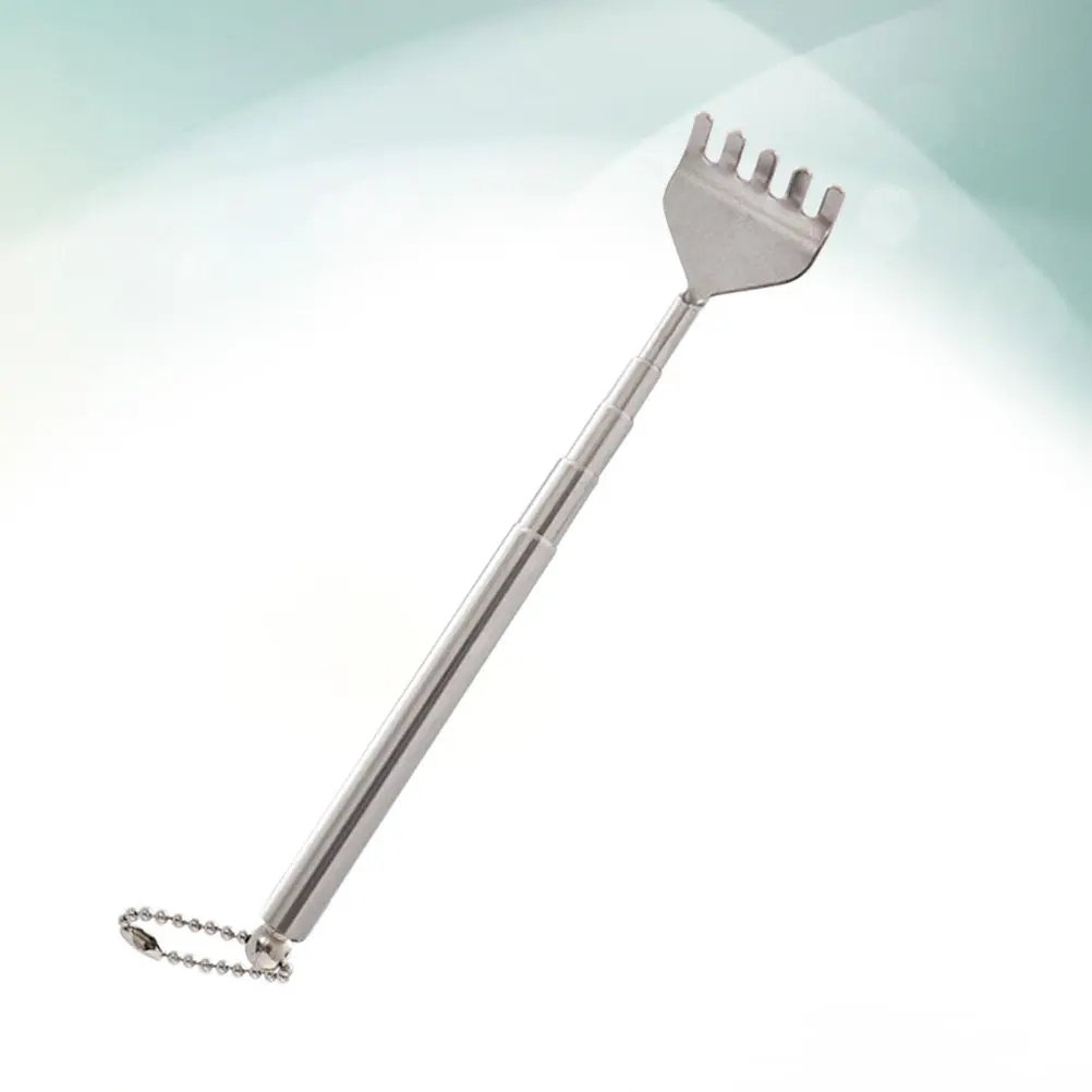 5Pcs Stainless Steel Back Scratcher Claw Portable Extendable Metal Itch Relief Tool for Stress Anxiety Boredom Keychain Back