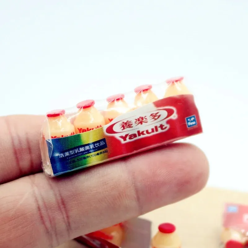 Miniature Dollhouse Food Supermarket Lactic Acid Drink Model For OB11 Blyth Doll Accessories