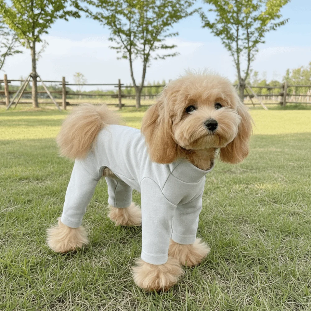 

Warm Elastic Pet Jumpsuit Windproof Soft Pet Four Legged Pants Breathable Comfortable Dog Fleece Pajamas Small Medium Dogs