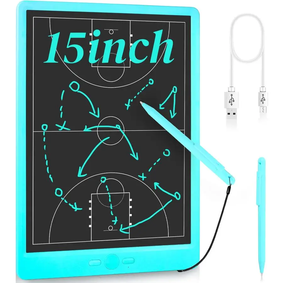 

Электронная баскетбольная тренерская доска, баскетбольная тактическая тренерская доска со стилусом для тренеров, маркер, обучение письму, цифровой B