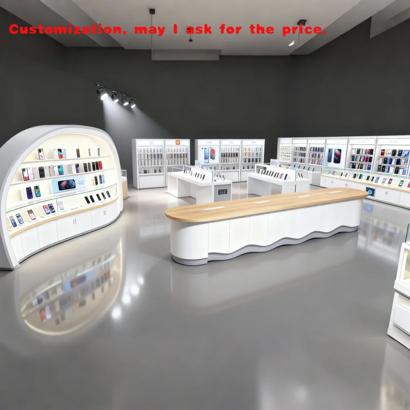

custom.Mall Telephone Booth Shop Display Kiosk Stands Mall Cell Phone Headphone Repair Kiosk