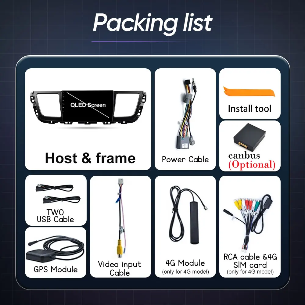 راديو سيارة أندرويد 14 لـ Maxus G10 2014 - 2023 مشغل وسائط متعددة ستيريو 4G واي فاي BT No 2din DVD والملاحة GPS وحدة رأس Carplay