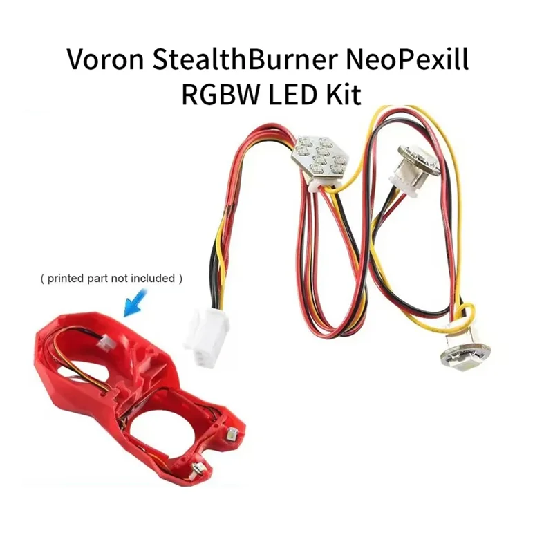 

Усовершенствованный светодиодный комплект RGBW, мини-кнопочные светодиоды для печатных плат, жгут проводов из ПТФЭ, светодиодный светильник для экструдера Voron 2.4 Trident Stealthburner