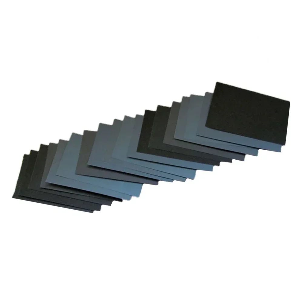 16pcs Sandpaper 400 600 800 1000 1200 1500 Grit Dry Wet Sandpaper For Metal Glass Wood Plastic Ceramic Grinding Polishing NEW