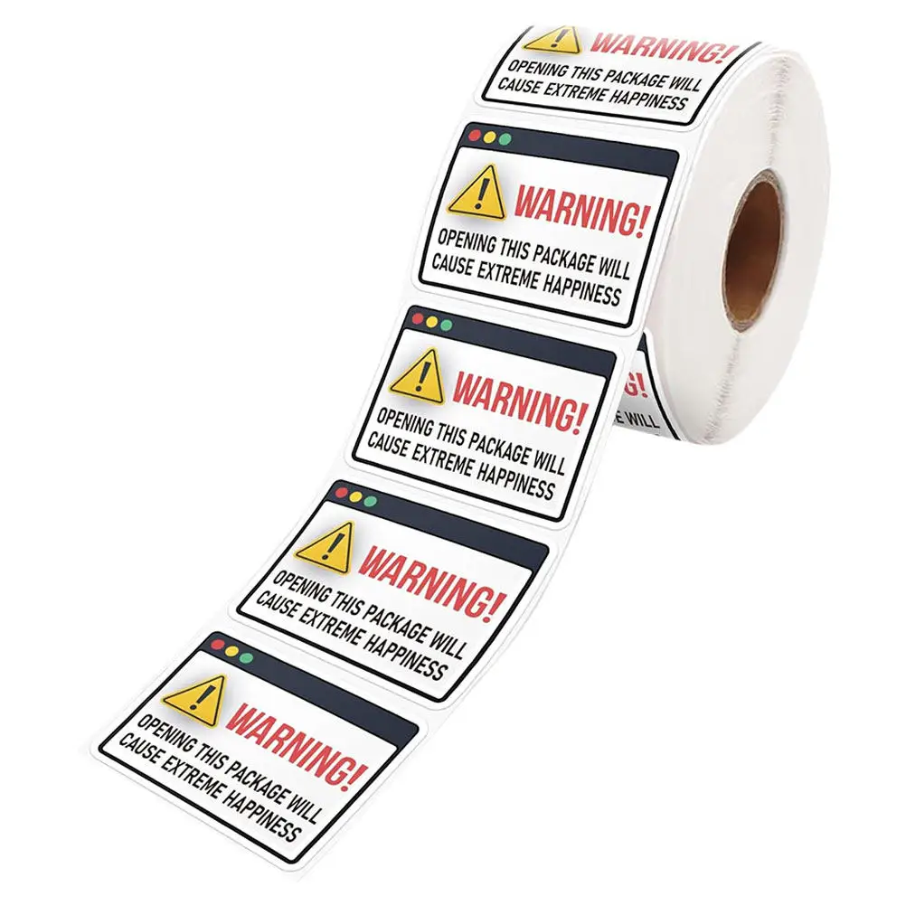 

1 Roll Extreme Happiness Self-Adhesive Sealing Stickers for Envelopes Packaging Gift Boxes DIY Business Shipping Labels