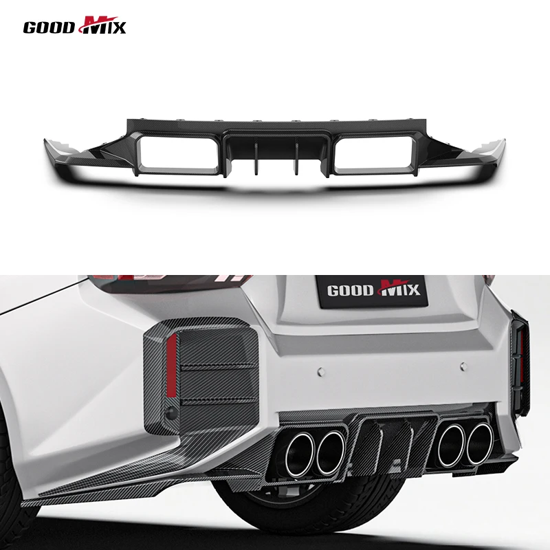 Paktechz Prepreg Carbon Fiber Body Kit Rear Diffuser Spoiler Ver 2 for BMW M2 G87 2023 -