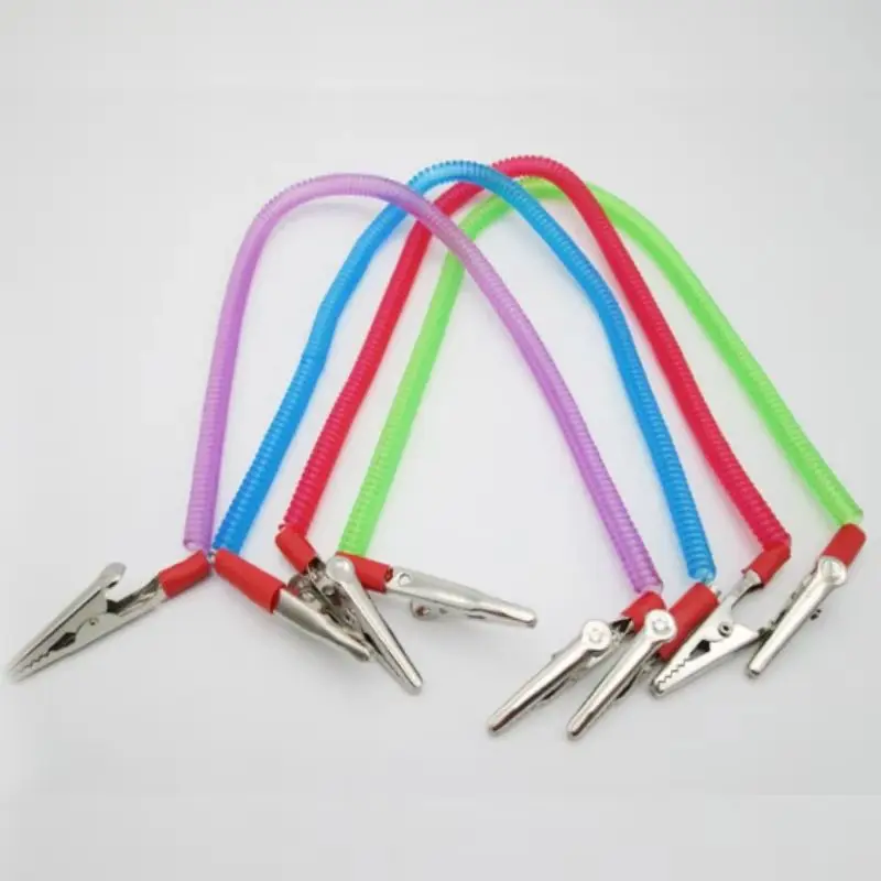 4Pcs Dental Bib Clips Flexible Spring Rope Napkin Holder Patient Saliva Towel Scarf Clip Dentistry Materials