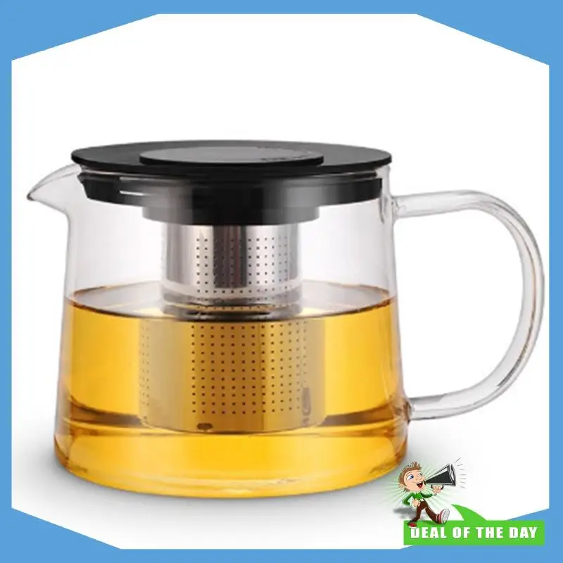 

24-Hour Delivery Premium Tea Maker With Infuser-Glass Teapot 1000Ml/33 OZ Safe Tea Pot For Blooming Tea Loose Coffee Pot Tea Ket