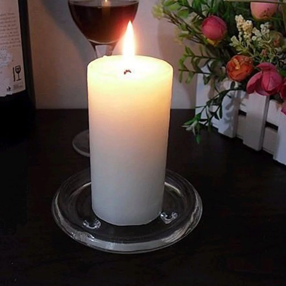 

2Pcs Glass Plates Exquisite Dinner Props for Parties and Special Occasions Glass Tray Dinner Props