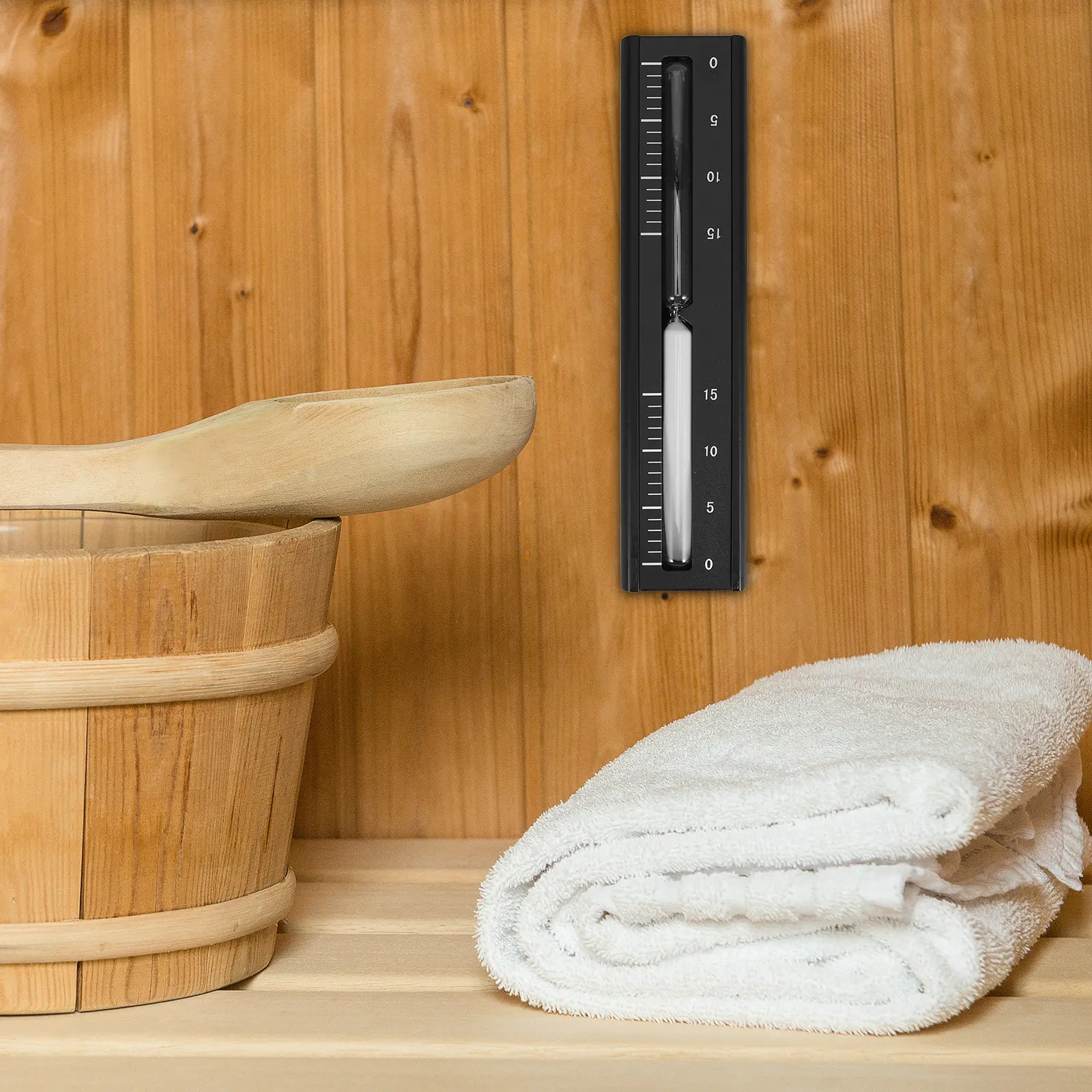 15-Minute Wooden Sauna Hourglass Timer Heat Resistant Natural Sandglass For Steam Room Bath Spa Home Commercial Use Sauna Sand