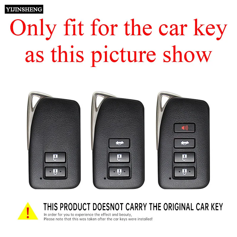 2 3 4 Button Zinc Alloy + Leather Car Key Case Cover Holder For Lexus NX 200 NX300H RX 350 450H ES 350 ES 300h Remote Protection