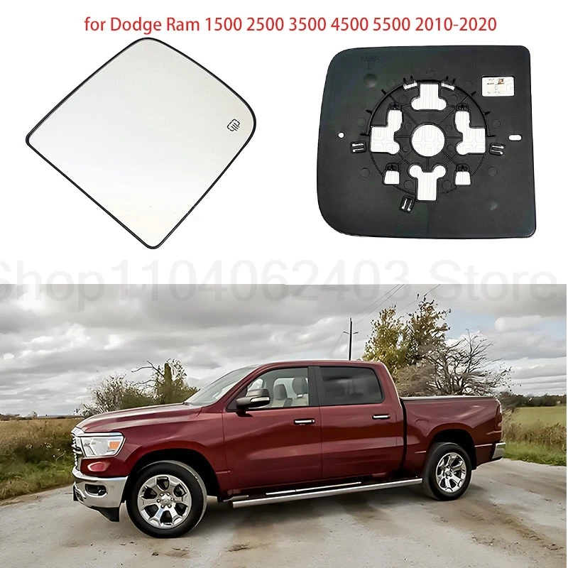 

Heated rearview mirror lenses / sideview mirror glass - suitable for Dodge RAM 2010 - 2020 models