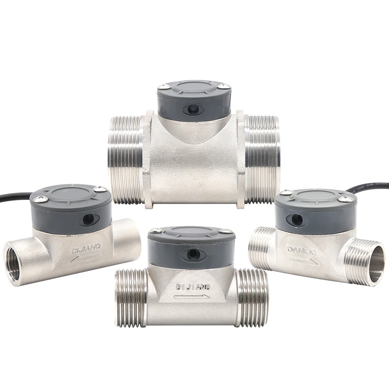 

ZJSUS-DN15/20/25/32/40/50 Water Flow Counter Flowmeter Stainless Steel Flow Sensor Paddle Wheel Turbine OEM for Industrial Water