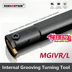 MGIVR/L2016 MGIVR2520 MGIVR3125 MGIVR3732 MGIVL Grooving Tool Holder Straight Shank Internal Turning Tool Lathe Bar