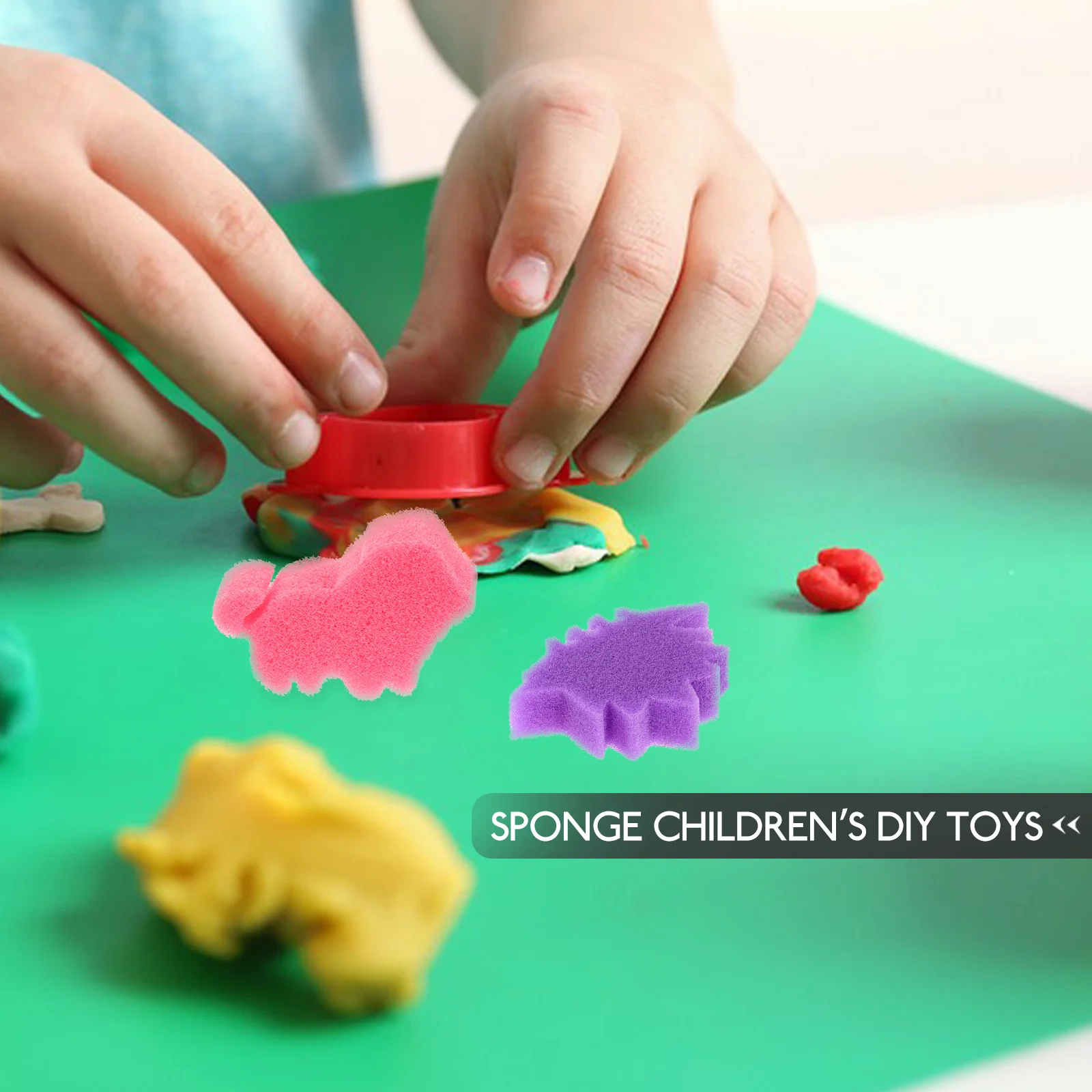 30pcs DIY Sponge Painting Animal Shaped Craft Sponge Assorted Pattern Early Learning Sponge for Kids (Mixed Pattern and Mixed Co