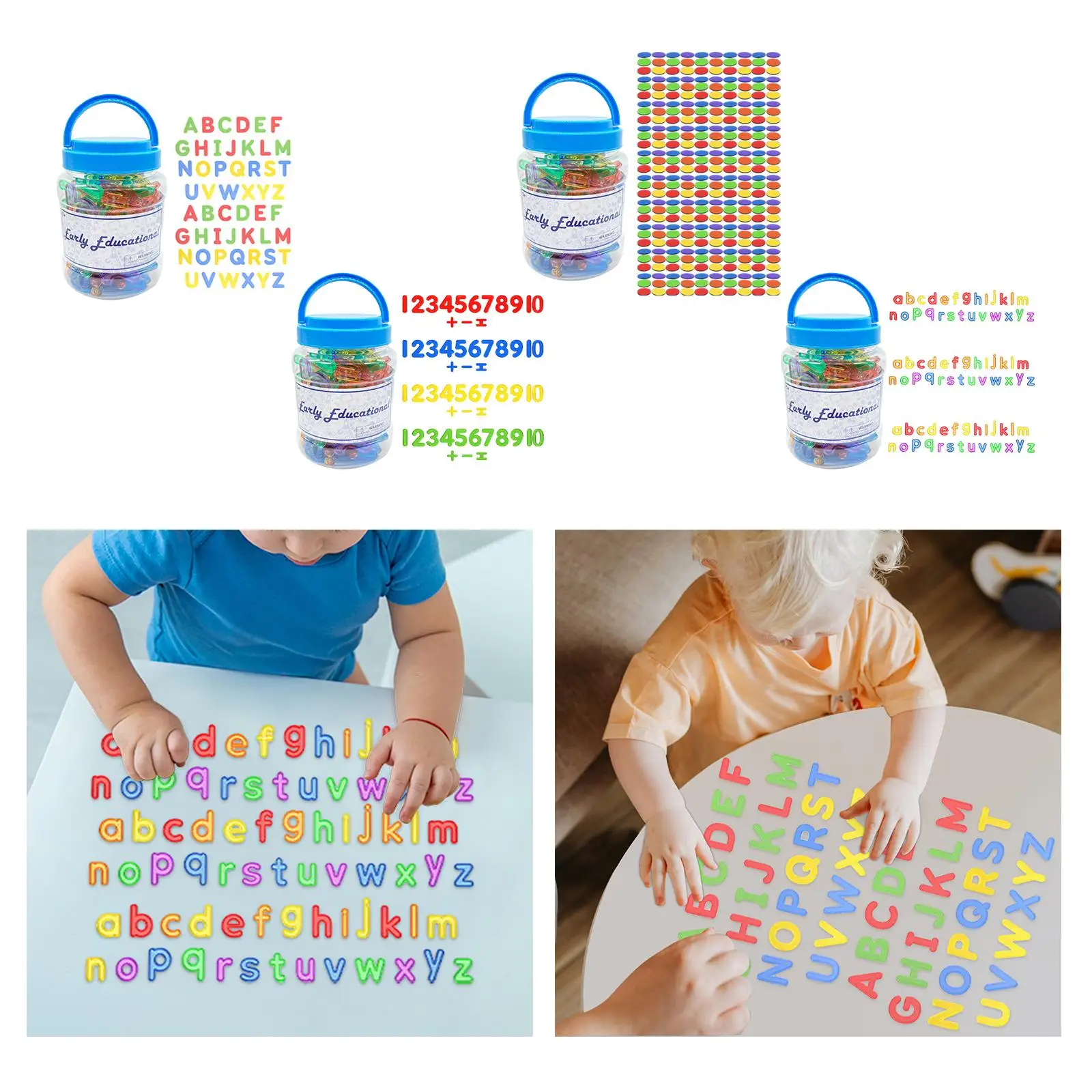 Transparent Letters Numbers Preschool Uppercase Lowercase Pattern Blocks Alphabet Numbers Recognition for Boy Toddlers Kids view 3