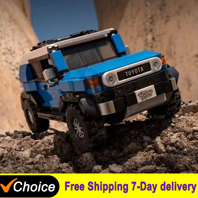 

622PCS Toyota FJ40 Off Road Vehicle Building Blocks Retro Car Model Bricks Set With Display Box Desktop Ornaments Kids Toys Gift