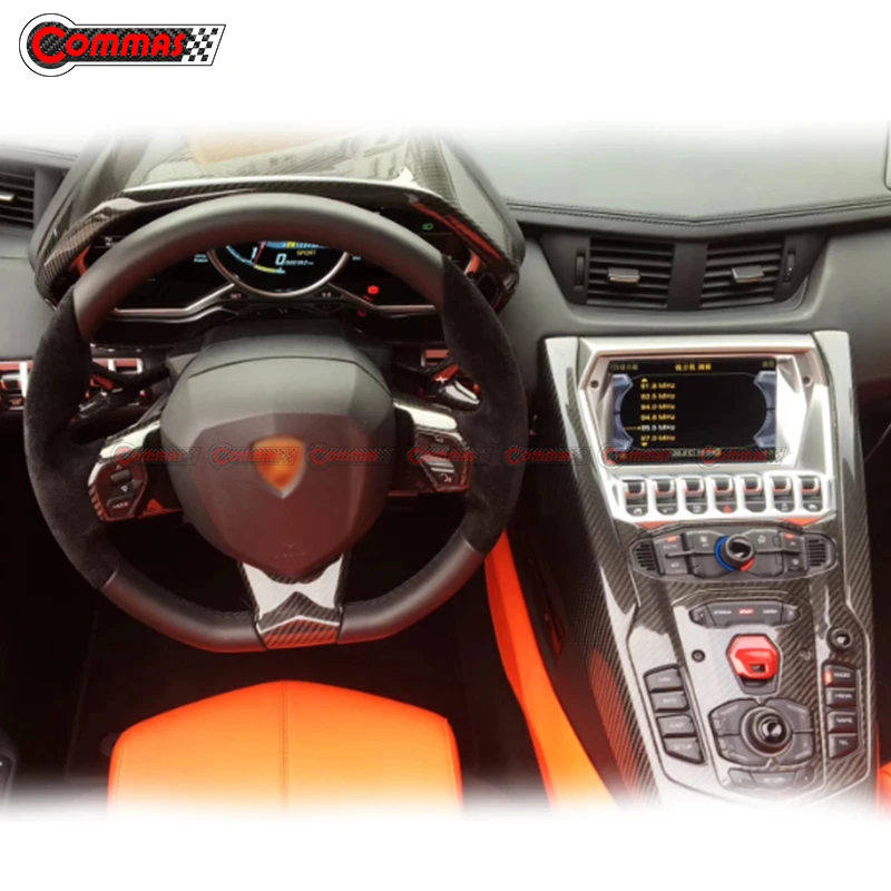 Auto Decorative Parts Aventador steering wheel Center Console Inner Instrument panel For Lamborghini LP700 OEM Interior Bodykit