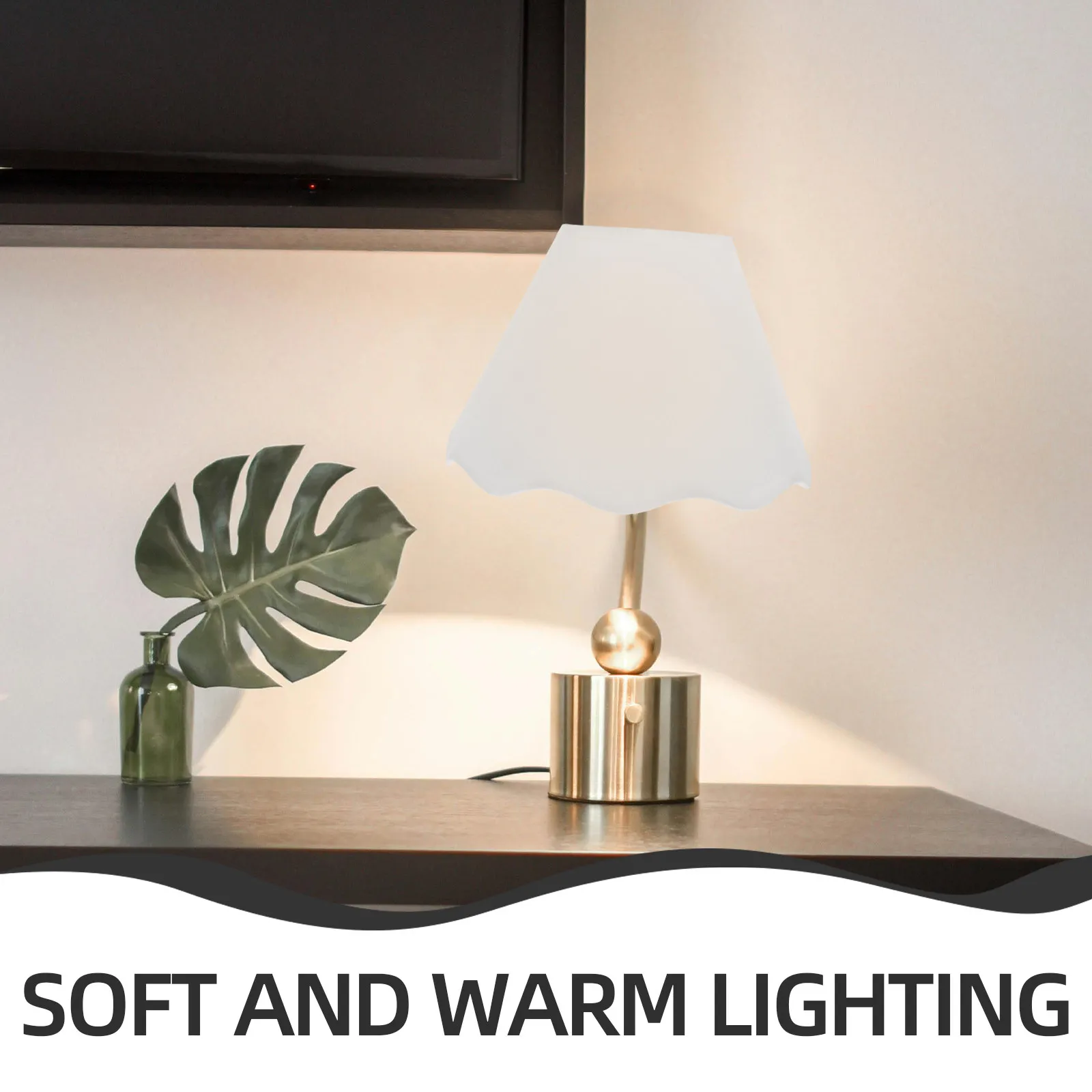 

Fabric Metal Lamp Shade Classic Table Lamp Cover Replacement Lampshade Soft Light Fixture for Bedroom Living Room Hotel Study