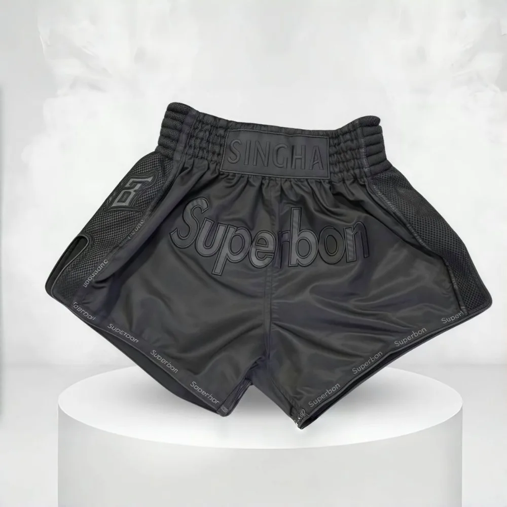 High-Quality Superbon Muay Thai Boxing Shorts for Men and Women Training Performance