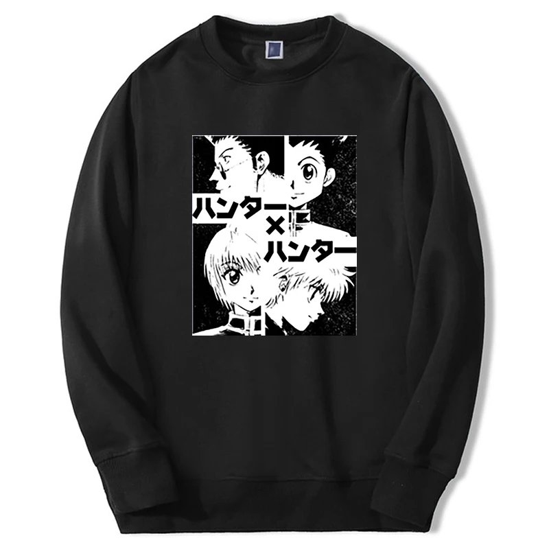 Hunter X Hunter Sweatshirts Men Women Japan Anime Killua Zoldyck Graphic Hoodie Fashion Harajuku Oversize Tracksuit Streetwear