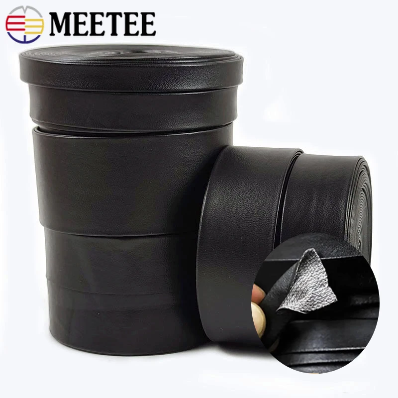 

5/10M 3-50mm PU Leather Ribbon Binding Tape for Bag Strap Necklace Decorative Rope Webbing DIY Sewing Trimmings Accessories
