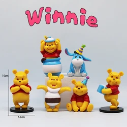 6Pcs/Set Winnie The Pooh Best Friends Party Series Figures Bear Piglet Eeyore Action Figurines Model Collection Dolls Toy Gifts