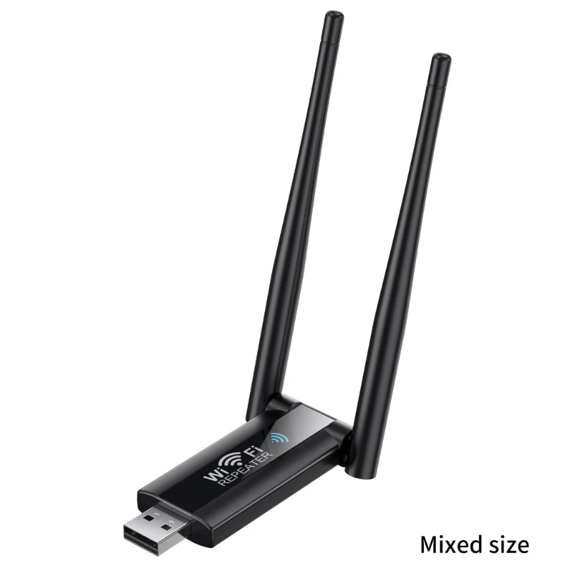 USB WiFi Repeater Draadloze Extender Router WiFi-signaalversterker Booster 2,4 GHz 300 Mbps voor lange afstanden