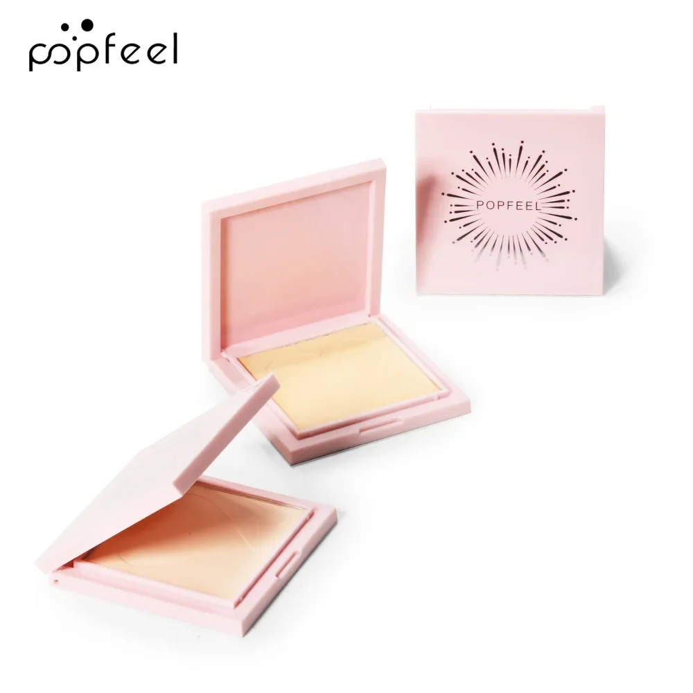 Popfeel-Poudre de maquillage pour le visage PMurcia, fond de teint durable, contrôle de l'huile, réglage compact, cosmétique, meilleure connaissance, 24 heures