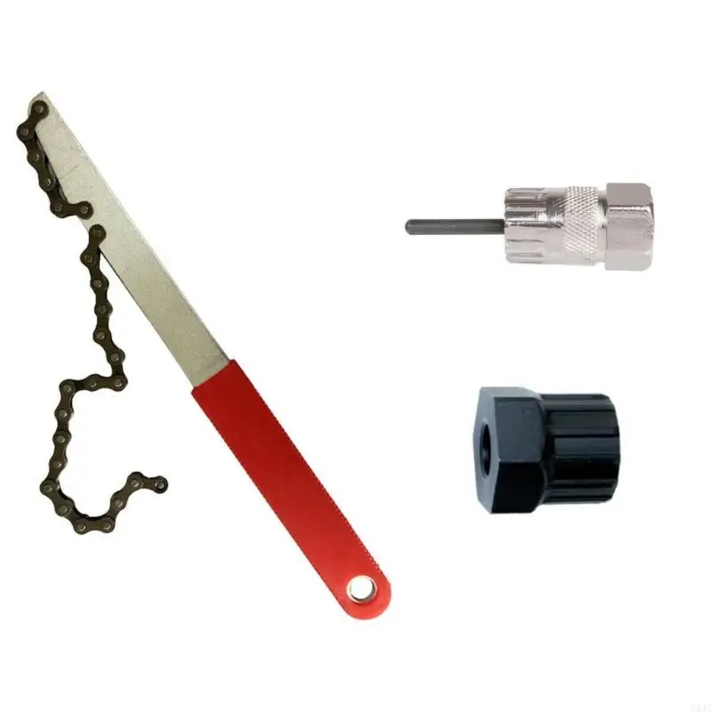 

Q84C Bicycles Chain Whip Tool Cassette Removal Tool Bicycles Sprocket Removel Hand Tool for Freewheel Removal and Repair