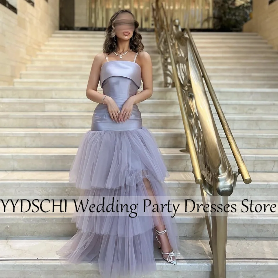 

Customized Dresses Dubai Party Dresses Classic Saudi Arabia Tiered Tulle Exquisite Prom Dresses For Women Ball Gown Party 2024