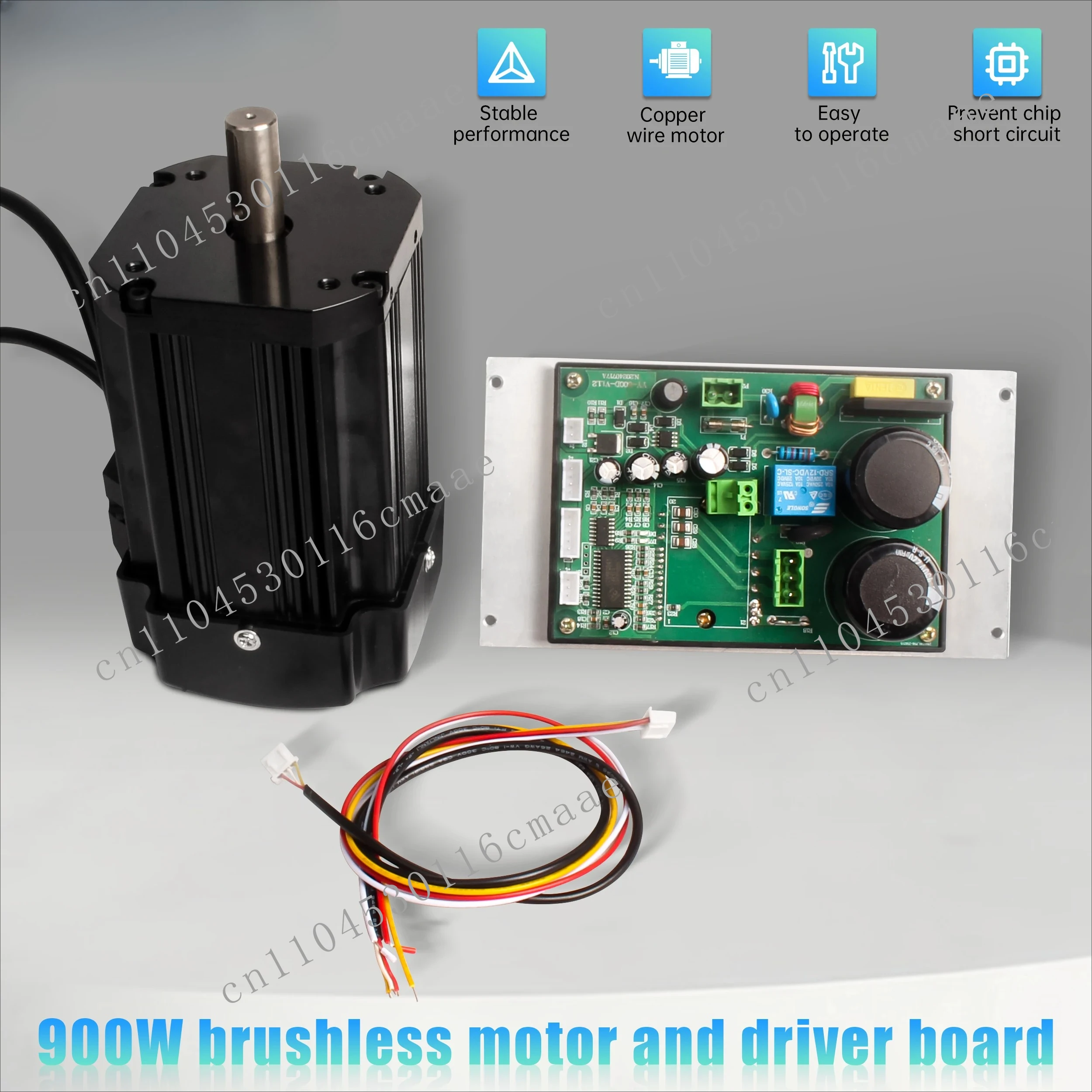 

850W 1100W DC Brushless Lathe Spindle Motor + Main Control Board Card Controller for CD-210V MX-210V WM-210V Machine Part