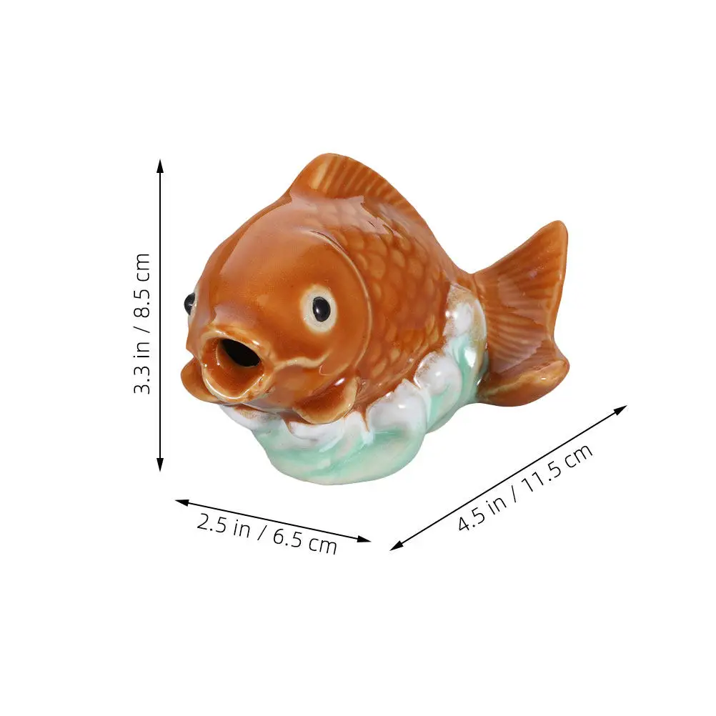 2Pcs Creative Home Decor Carp Shaped Toilet Bolt Caps Ceramic Decorative Bathroom Replacement Parts Fish Leaping