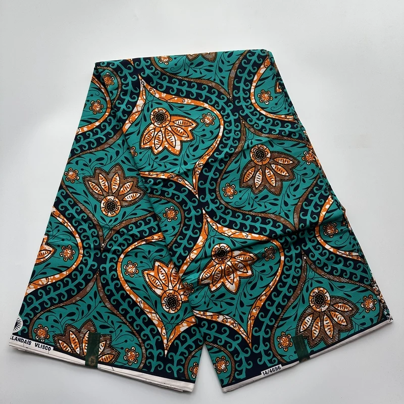 Tela de cera real de alta calidad, 2021 algodón, tela Ankara de estilo africano, Nigeria, Ghana, 6 yardas, 100%