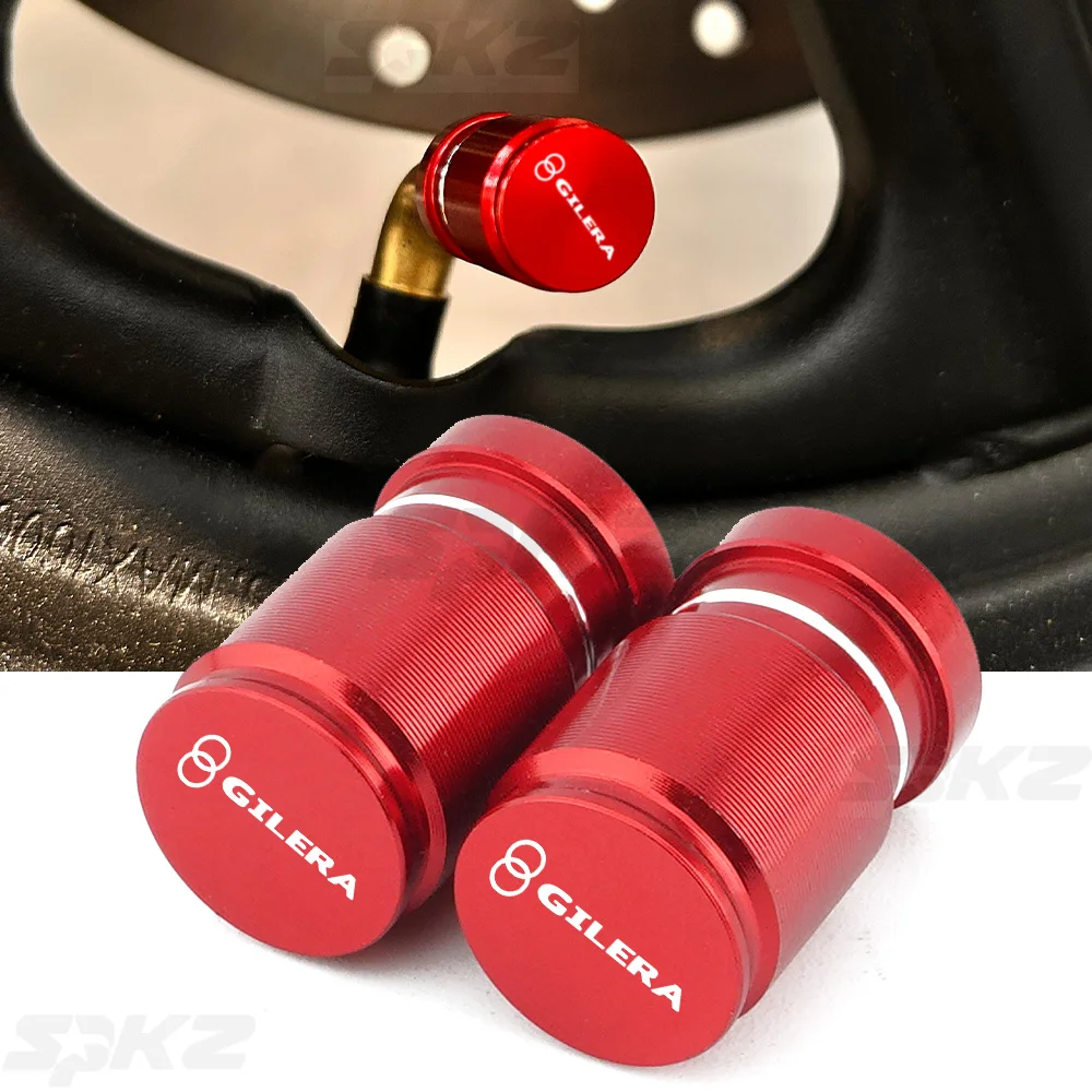 2Pcs Motorcycle Accessories For Gilera GP800 Fuoco Nexus 500 Runner 50 125 200 Metal Tire Valve Air Port Stem Cover Caps