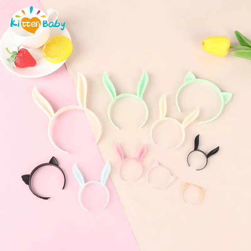 Hot! 1PC Doll Rabbit Cat Shaped Headband Embryo DIY Parts 1/3 1/4 1/6 1/8 for Doll Accessory