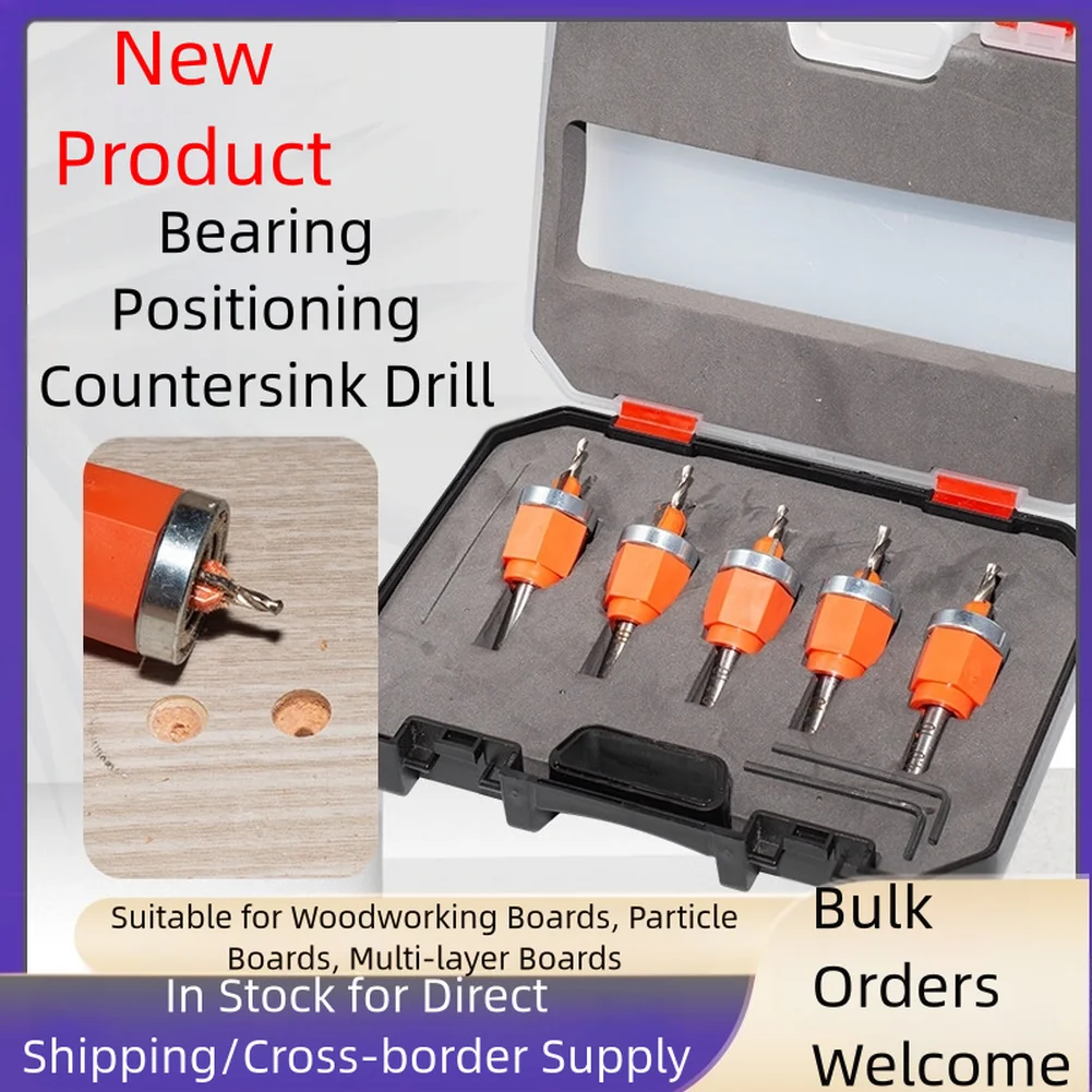 

Сверло с ограничителем подшипника 8/10 мм для деревообработки, пробка контроля глубины ДСП для точного скрытого винтового фитинга