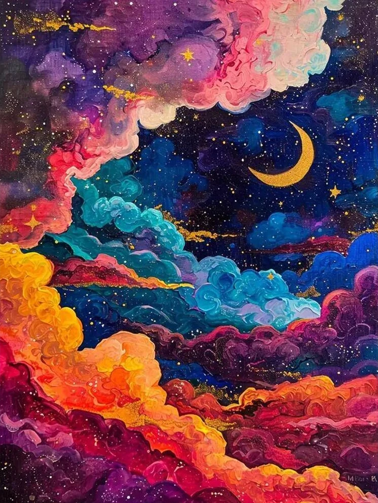 

Night Landscape Moon Cloud 500/1000/1200/2000 PCS Jigsaw Puzzles Family Activity Games for Gameroom Bedroom Unique Gifts