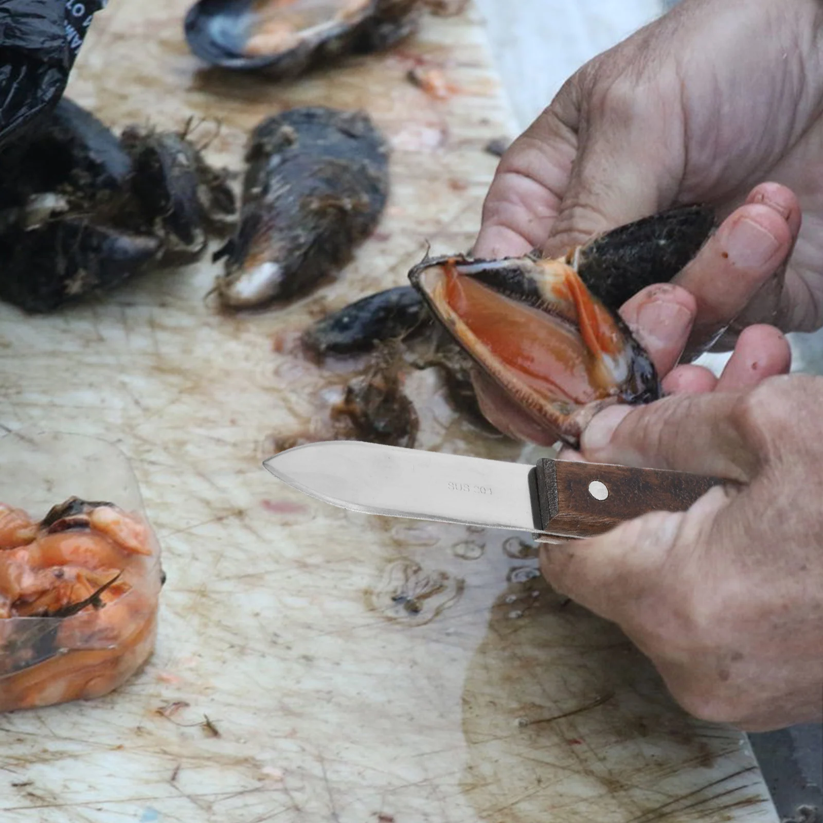 

Shrimp Line Knife Oyster Set Kitchen Tool Tools Peeling Stainless Steel Gadget