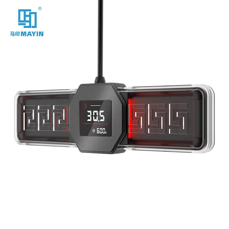 

Mayin Transverse Titanium Heater 100W/300W/600W/1200W Aquarium Fish Tank Stable Temperature Control Heating Plate