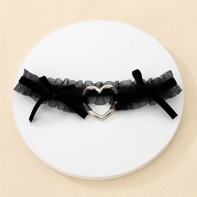 Love Lolita Bride Leg Garter Anime Love Elastic Bow Leg Ring Thigh Ring Role Playing Leg Ring Wedding Sexy Garter