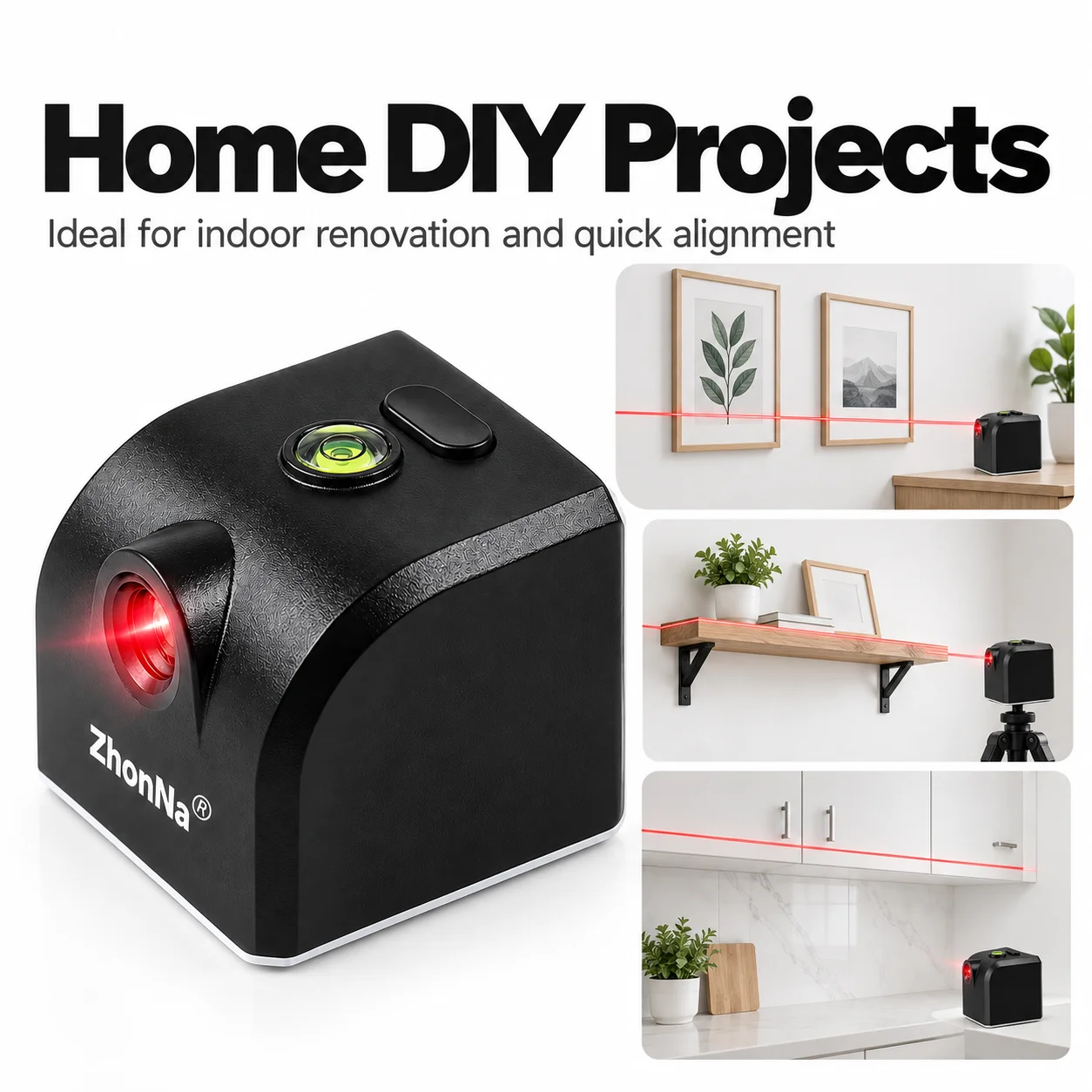 جهاز ليزر محمول صغير من زونا، - مراجعة Laser Level Rechargeable Usb وسعره
