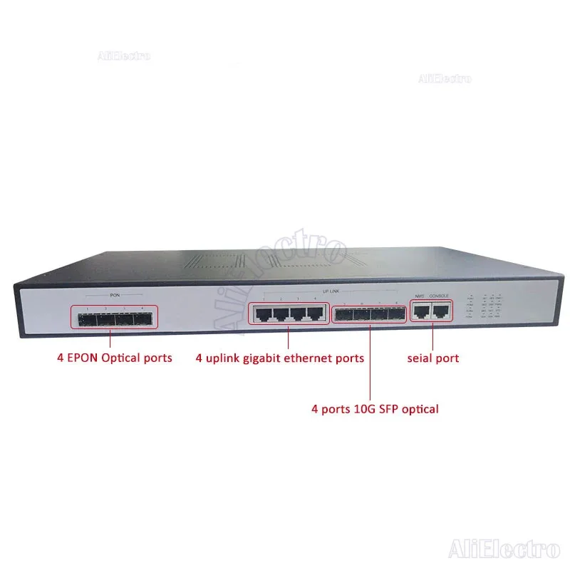 4PON Ports FTTH CATV OLT Carrier-Grade High-Density Fiber Optic High Quality 10G Professional PX20+ And EPON ONU